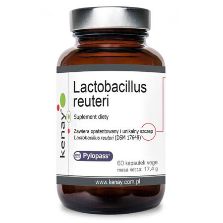 Lactobacillus reuter Pylopass 60 gélules Kenay