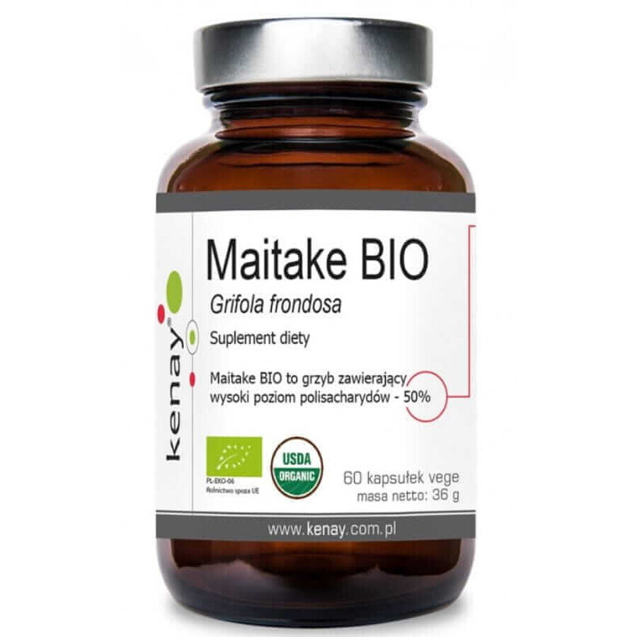 Biologisch Maitake Blad Grifola 60 Kenay vegetarische capsules