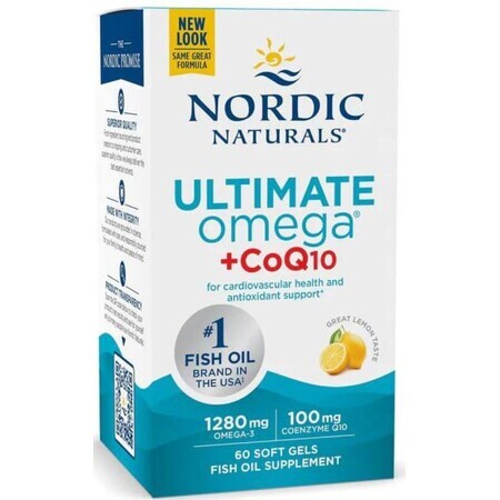 Ultimate Omega 1280 mg + CoQ10 (60 caps) Nordic Naturals