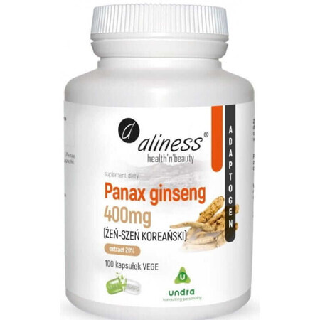 Panax ginseng 400mg - 100 capsule Ginseng coreean ginsenoside Aliness