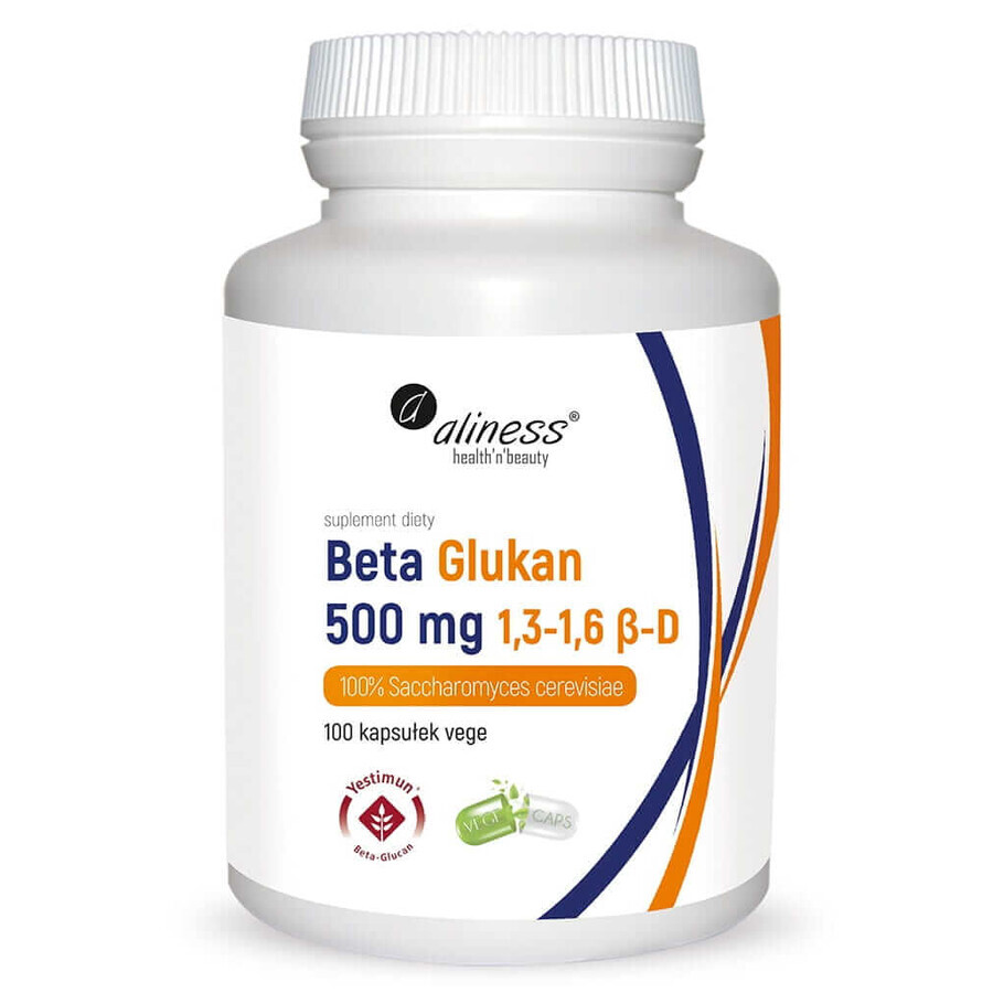 Beta Glucan Yestimun 1,3-1,6 ß-D 500 mg 100 capsules Aliness