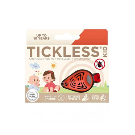 TICKLESS KIDS ORANGE Repelente ultrasónico de garrapatas para niños