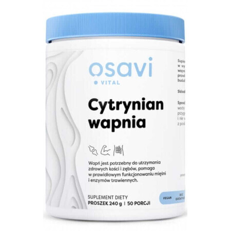 Citrate de calcium Osavi 240 grammes