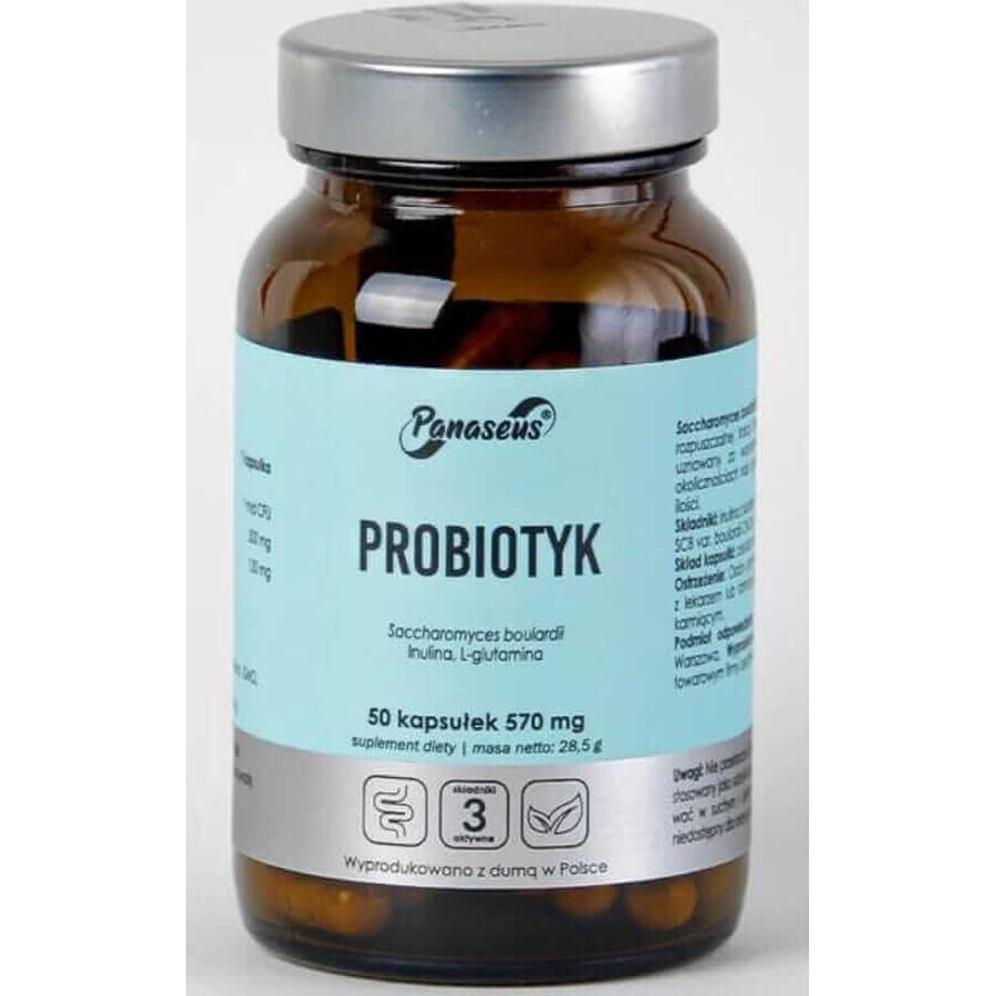 Probiotic Saccharomyces boulardii 50 capsules Panaseus