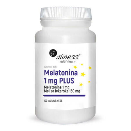 Melatonin 1 mg PLUS Melissa 100 tablets Aliness