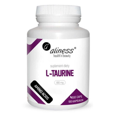 L-Taurine Taurine 800mg 100 capsules Aliness