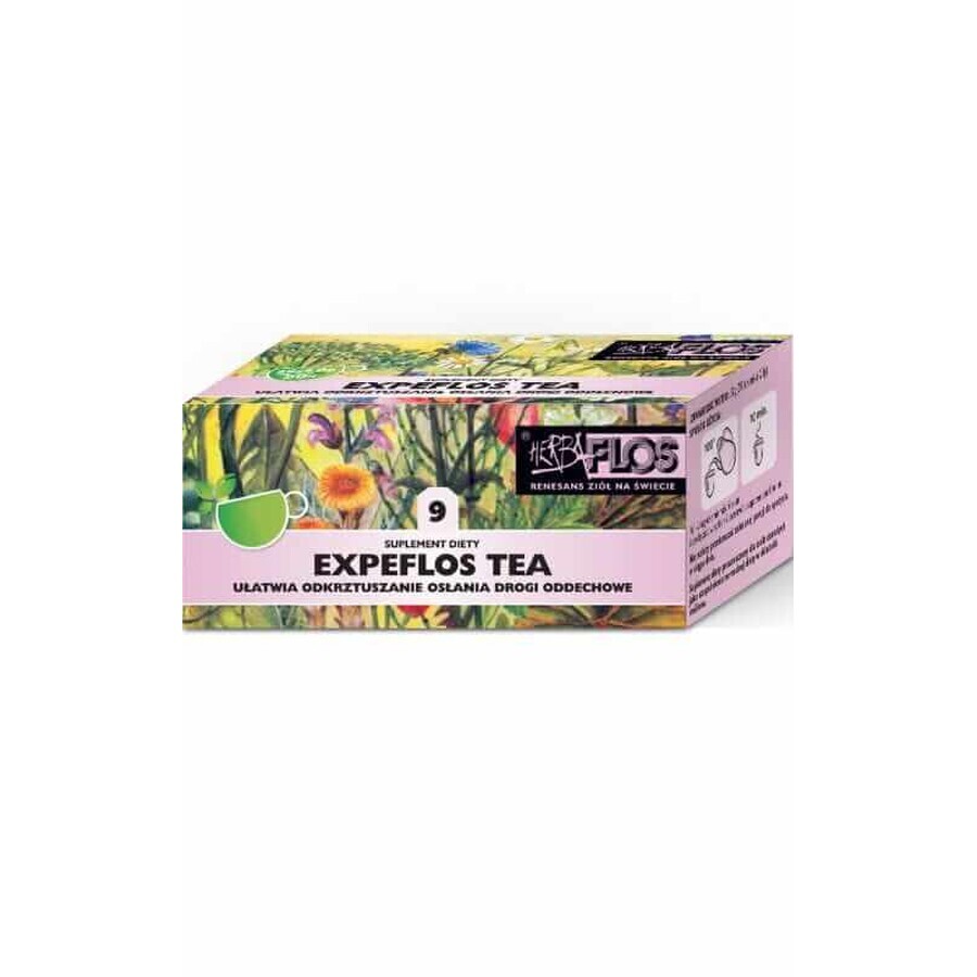 Expeflos Thee 9 vast 20x2g - luchtwegen - Herba-Flos