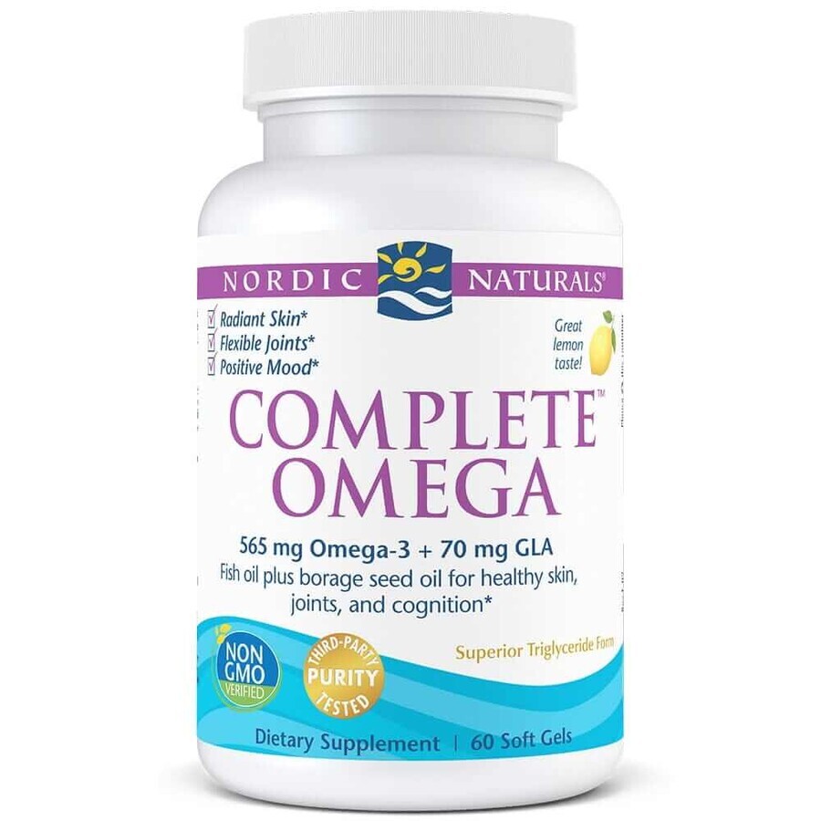 Omega completo 565mg limone 60 capsule moi Nordic Naturals