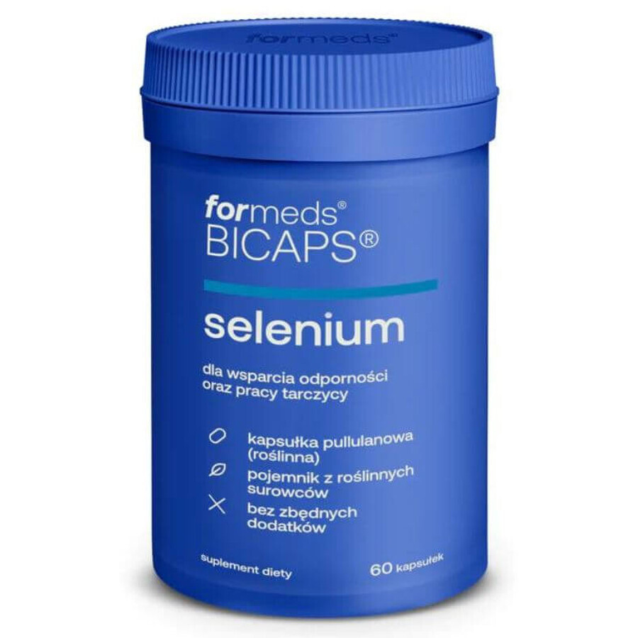 BICAPS SELENIUM 200 µg selenium 60 capsules. Formaten