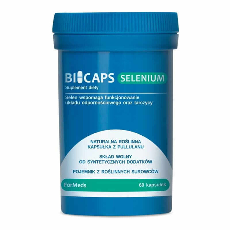 BICAPS SELENIUM 200 µg selenium 60 capsules. Formaten