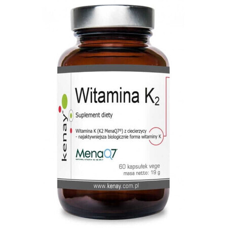 Vitamine K2 Mena Q7 uit kikkererwten 60 capsules NattoPharma