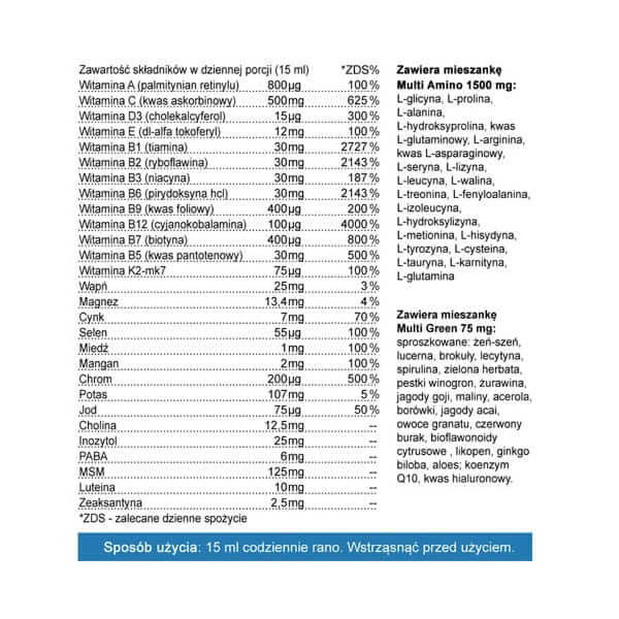 Multivitamínico líquido para hombres - 500 ml - Yango