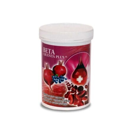 Beta Cruenta Plus Gevriesdroogde en Gemicelliseerde Rode Biet met Chokeberry Beta Cruenta Plus 250g, Guardian International