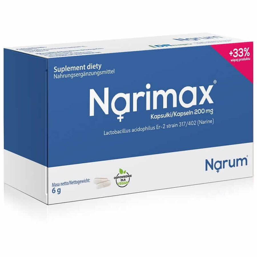 Narum 200 mg 30 capsules