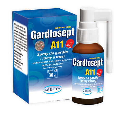 Spray faringian pentru gât 30 ml ASEPTA