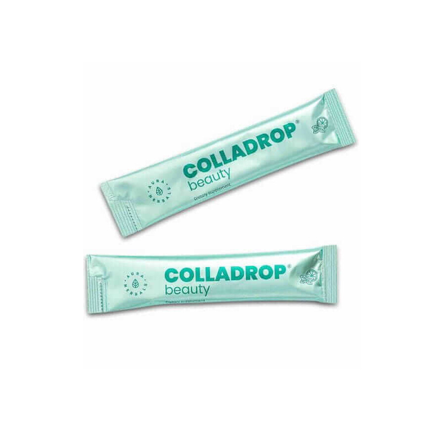 Colladrop Beauty 10000 mg colagen marin HMG mojito 30 pliculețe Aura Herbals