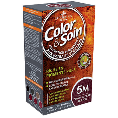 Colour & Soin haarverf (mahonie lichtbruin) 5M 135ml