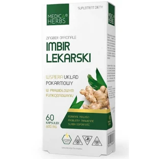 Medische Gember 600mg 60 capsules Medica Herbs