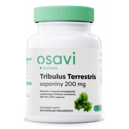 Osavi Tribulus Terrestris, saponinen 200 mg - 120 capsules (foelie)