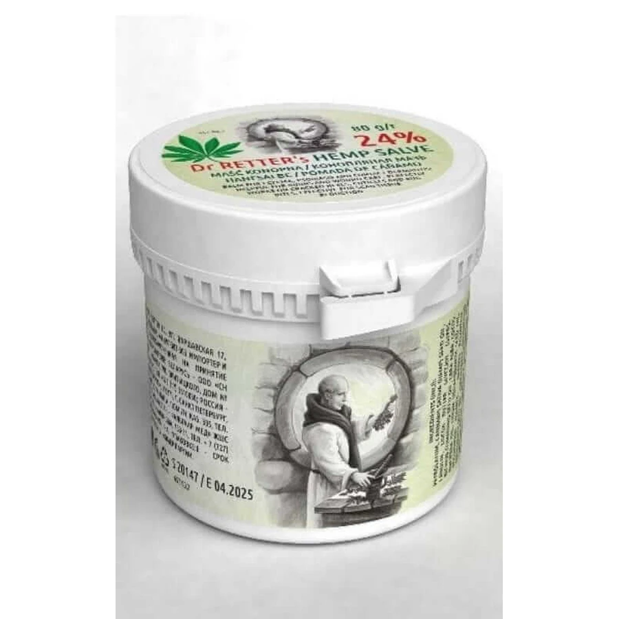Hennepolie zalf 24% Nr. 657, 80g Dr Retter Hennepbalsem