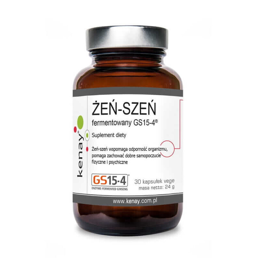 Ginseng fermentat GS15-4® (30 capsule), Kenay