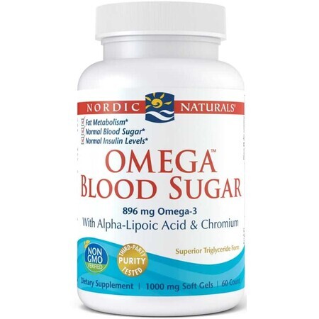 Omega Blood Sugar ALA Acid, chromium (60 caps) Nordic Naturals