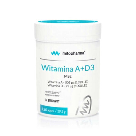 Vitamine A + D3 MSE 120 capsules Dr. Enzmann Dr. Enzmann