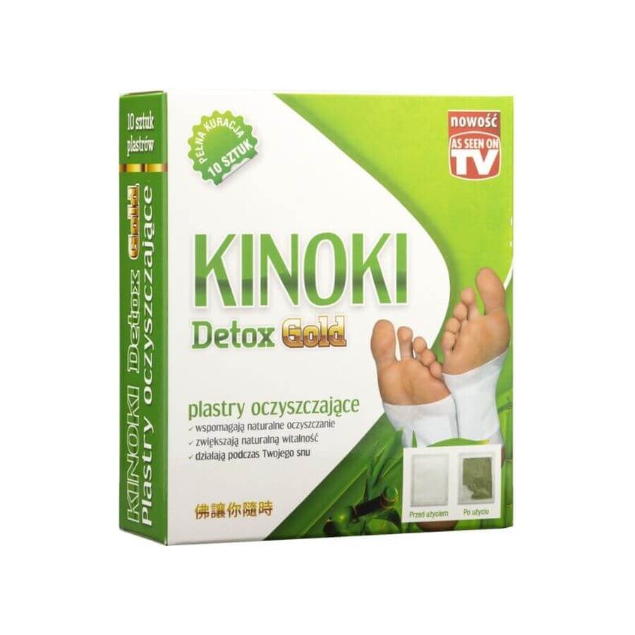 Kinoki Detox Gold Bio-Formula Bio-Formula Cleansing Patches 10 pcs Aura Herbals