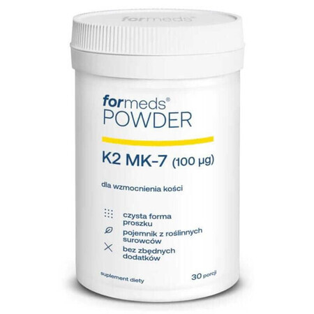 POWDER K2 MK-7 100mcg (30 porties) - Vitamine K2 MK7 Formeds