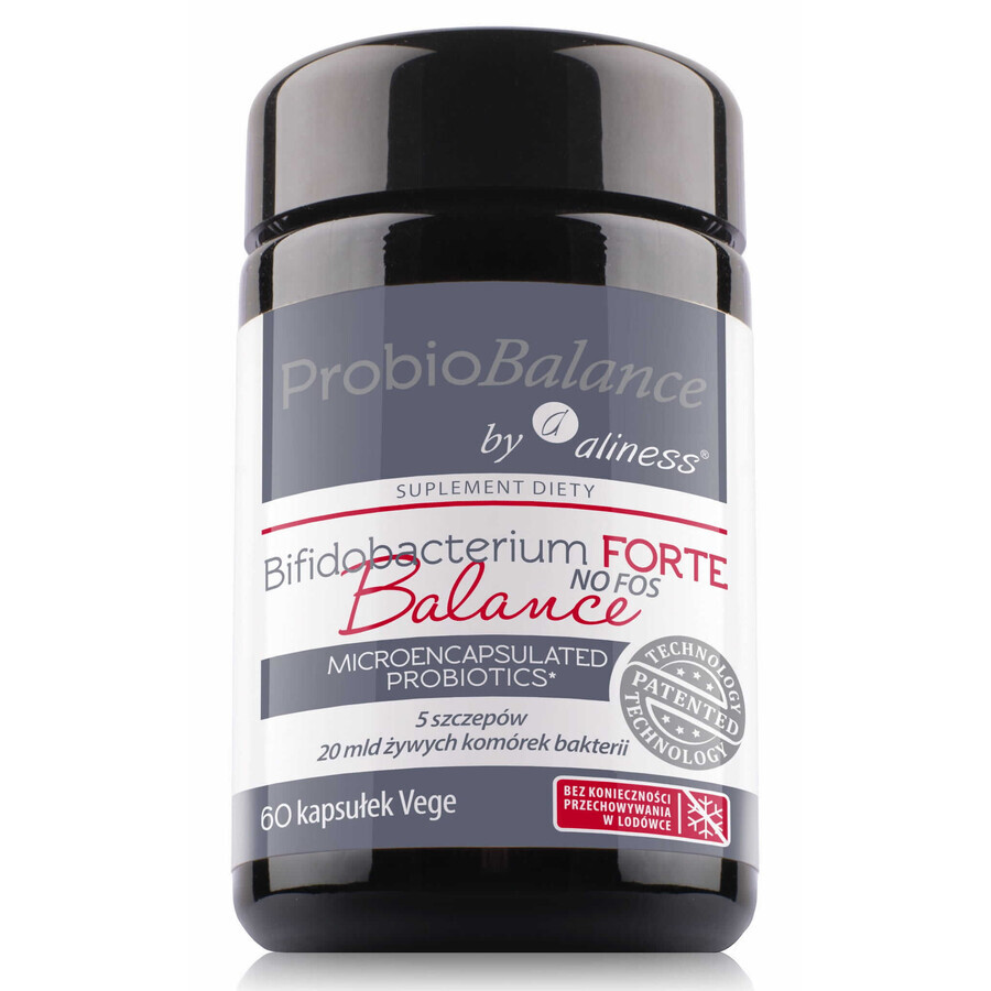 ProbioBalance (Bifidobacterium FORTE Balance No Foss 20 miljard) 60 capsules Aliness