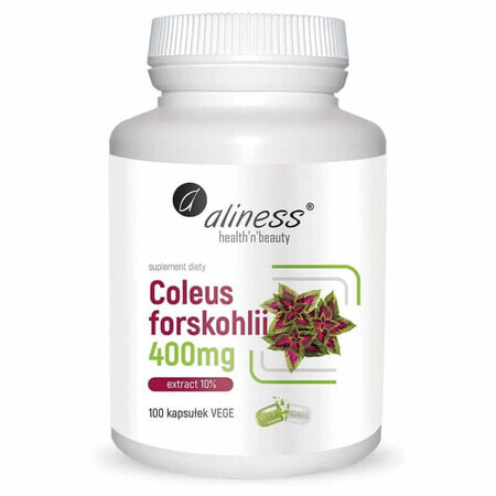 Indian nettle Coleus forskohlii 400mg 100 capsules Aliness