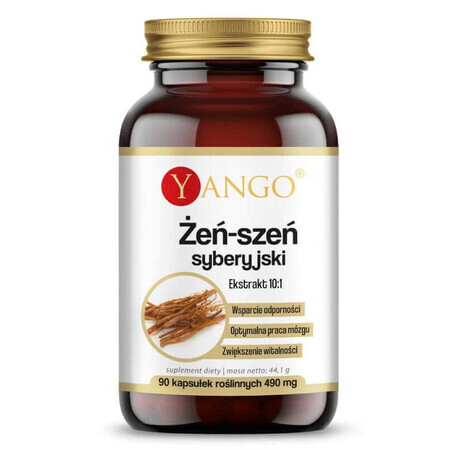 Siberian Ginseng Extract 10:1 - 90 capsules YANGO