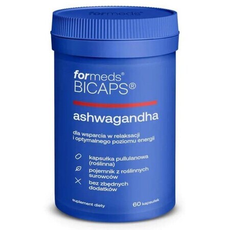 Bicaps Ashwagandha 290 mg extrait (10% vitanolides) 60 gélules - ForMeds