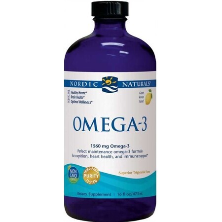 Nordic Naturals Omega-3 1560 mg EPA/DHA from deep-sea fish lemon 473 ml