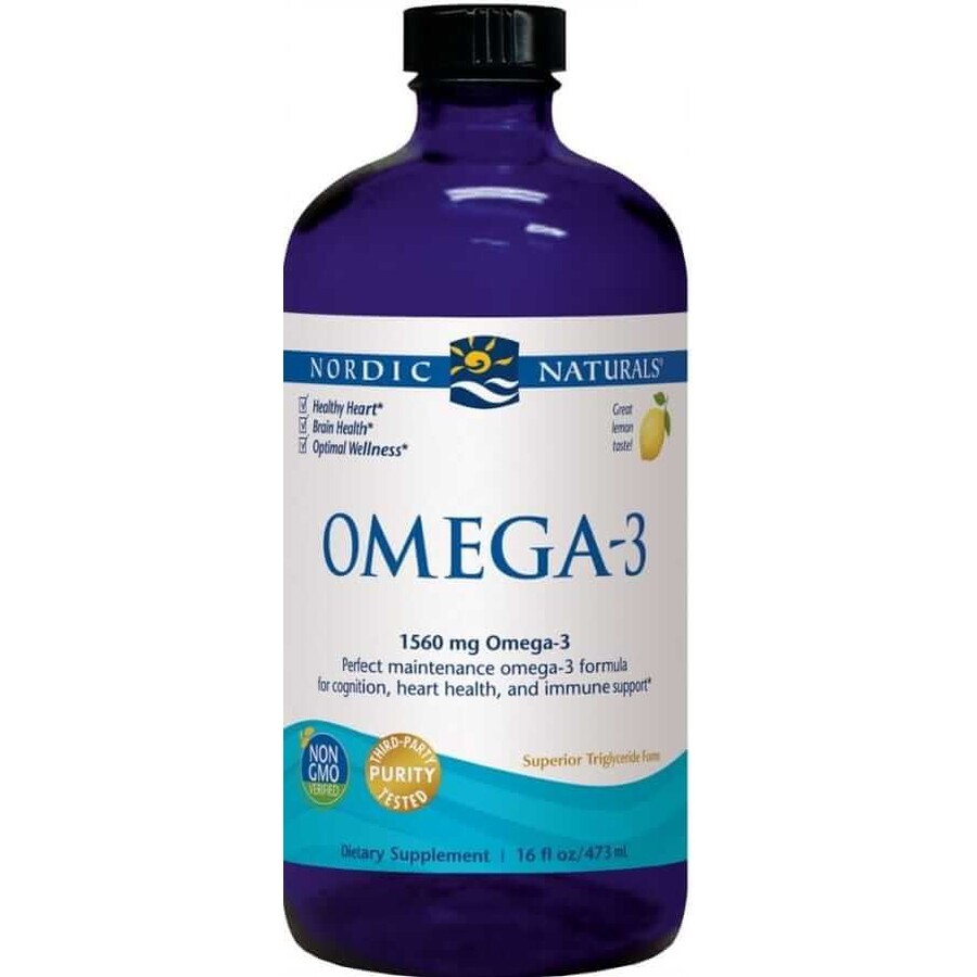 Nordic Naturals Omega-3 1560 mg EPA/DHA from deep-sea fish lemon 473 ml