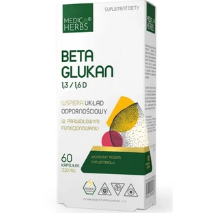 Beta Glucan 1,3/1,6D 320mg 60 Kapseln Medica Herbs
