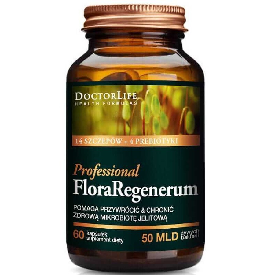 Doctor Life Flora Regenerum Professional 14 souches bactériennes 60 gélules