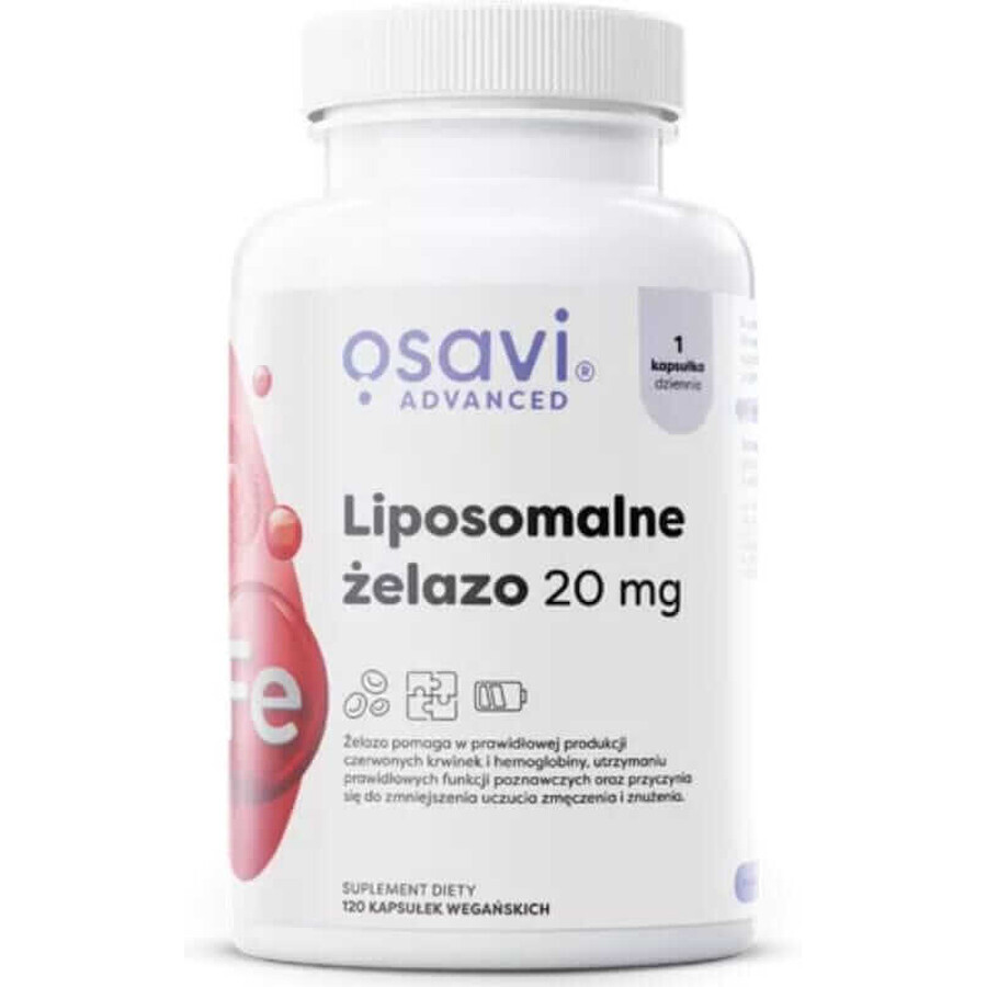 Osavi IJzer liposomaal 20 mg - 120 veganistische capsules