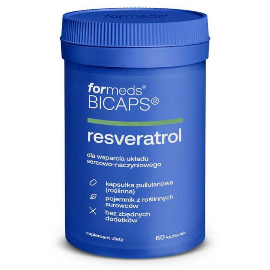 Bicaps Resveratrol (100mg) 60 capsules Voedingsvormen