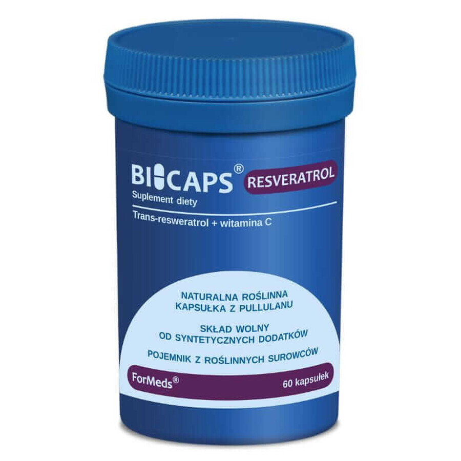 Bicaps Resveratrol (100mg) 60 capsules Voedingsvormen