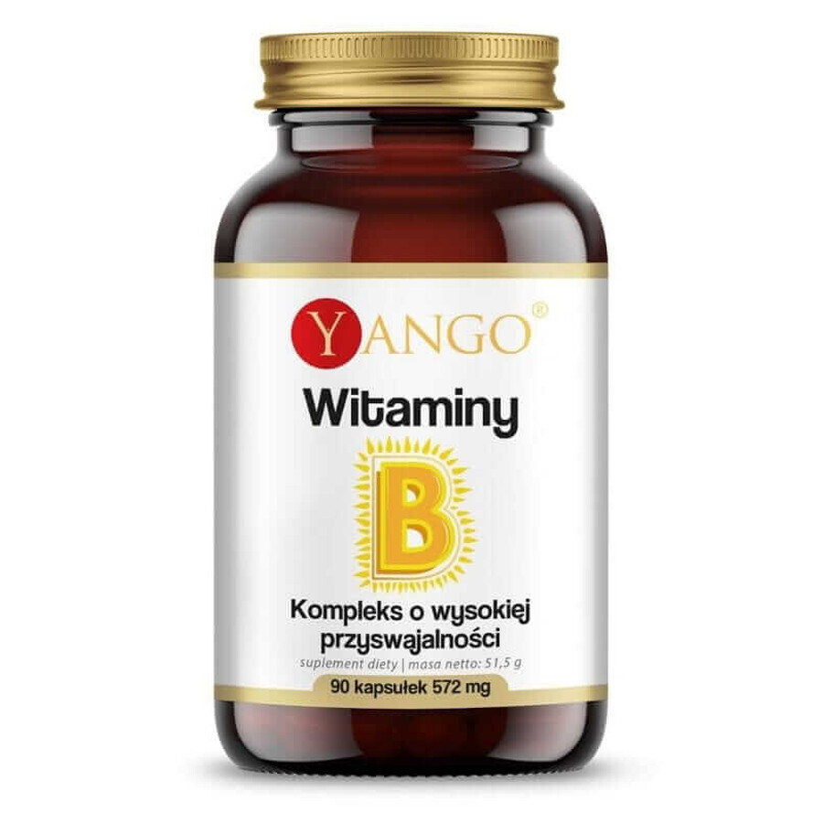 Vitamine B biodisponibilitate ridicată 90 capsule Yango