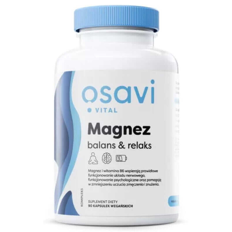 Osavi Magnesiu echilibru și relaxare 90 capsule