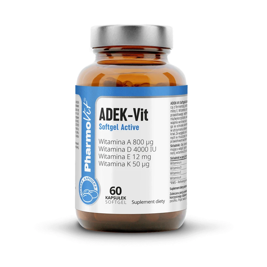 ADEK-Vit Softgel Active 60 capsules Pharmovit Clean Label
