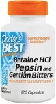 Betaine Hcl Pepsine en gentiaanbitters (120 caps), Doctor&#39;s Best