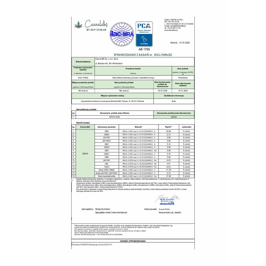 Hanföl RAW 30% 3000mg 10ml CBDmed