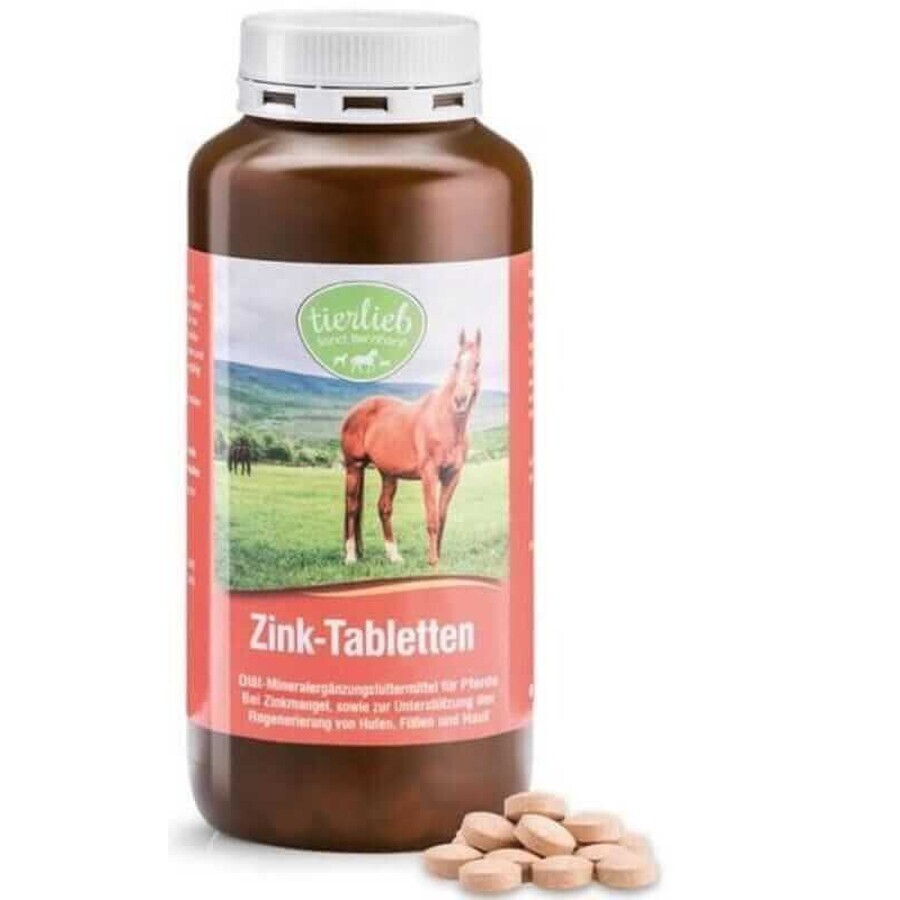 Bio Zink voor paarden 500 tabletten Tierlieb gechelateerd Sanct Bernhard