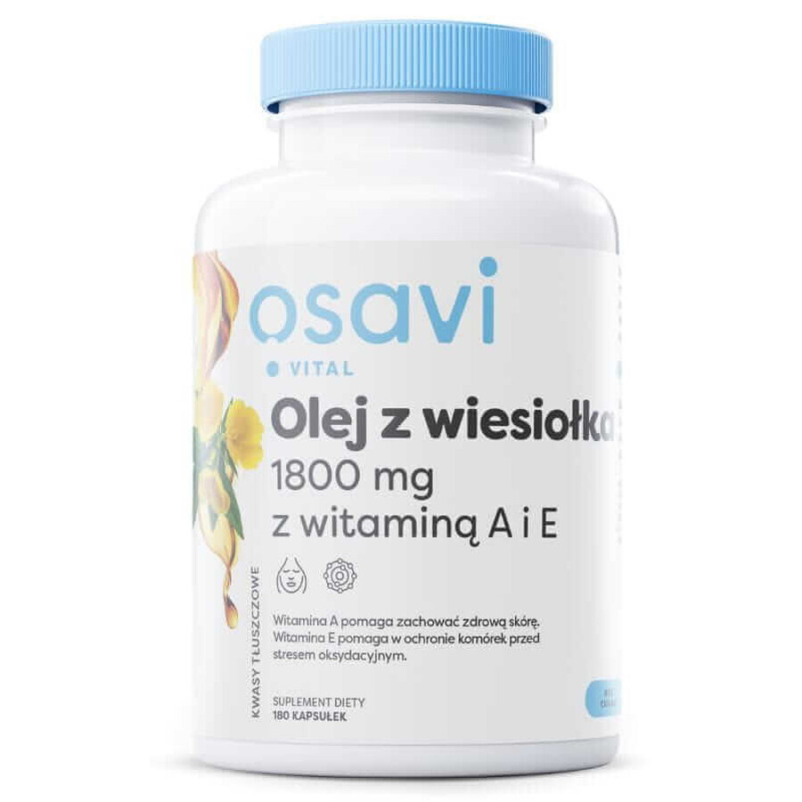 Olio di enotera con vitamine A ed E 180 capsule Osavi