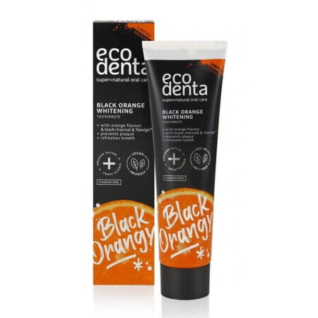 Black Orangy whitening tandpasta 100ml, Ecodenta