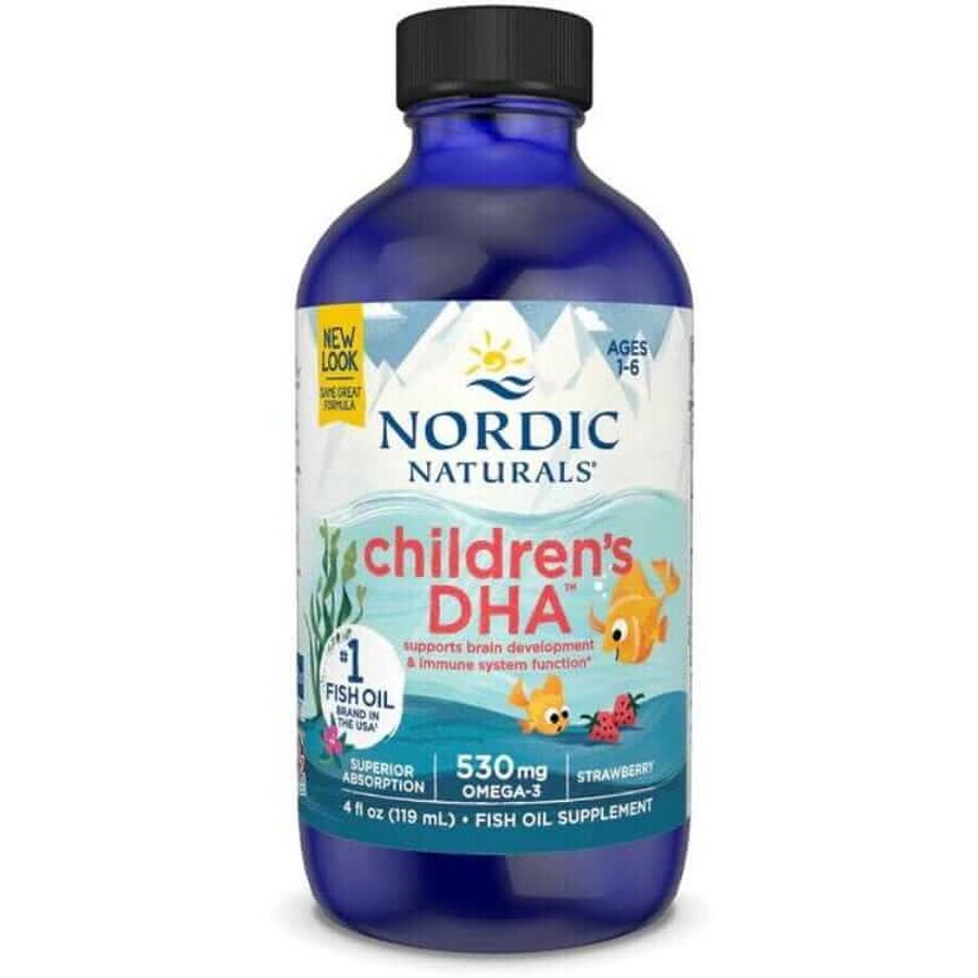 Nordic Naturals Children's DHA 530 mg omega-3 strawberry 237 ml