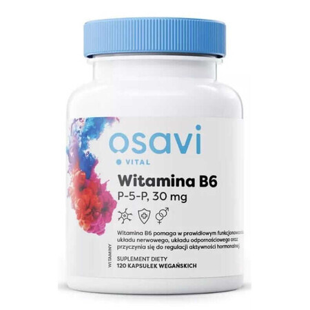 Osavi Vitamine B6 - P-5-P, 30mg - 60 capsules